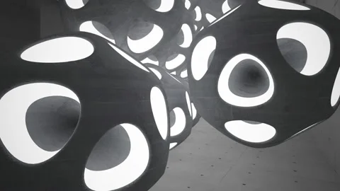 Empty dark abstract concrete room interior. Architectural background. Stock Footage 96072005