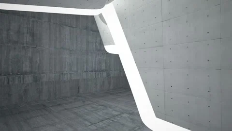 Empty dark abstract concrete room interior. Architectural background.  Stock Footage 100617268