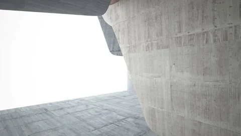 Empty dark abstract concrete room interior. Architectural background.  Stock Footage 100621597