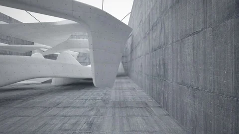 Empty dark abstract concrete smooth interior . Architectural background. 動画素材 83354675