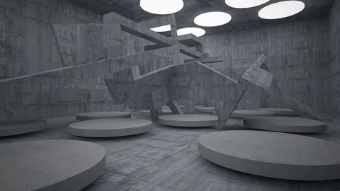 Empty dark abstract concrete smooth interior . Architectural background.  Stock Footage 83444602