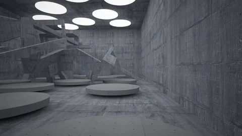 Empty dark abstract concrete smooth interior . Architectural background.  動画素材 83444604