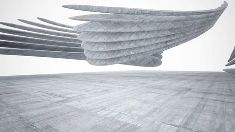 Empty dark abstract concrete smooth interior . Architectural background.  Видео 84198183