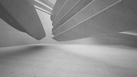 Empty dark abstract concrete smooth interior. Architectural background.  Видео 86416928