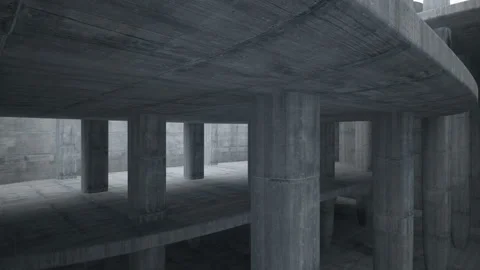 Empty dark abstract concrete smooth interior. Architectural background.  Stock Footage 86798150