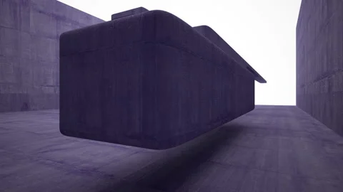 Empty dark abstract violet concrete smooth interior. Architectural background.  Stock Footage 87198901