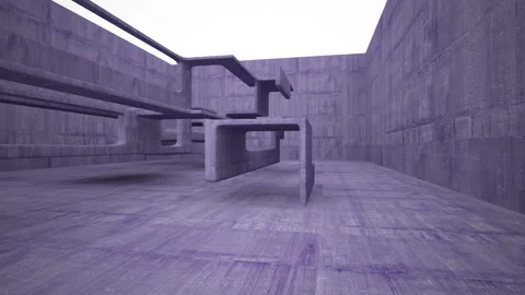 Empty dark abstract violet concrete smooth interior. Architectural background.  Video stock 87198923