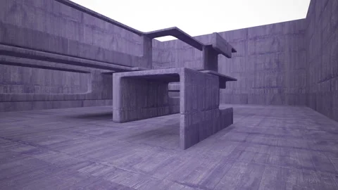 Empty dark abstract violet concrete smooth interior. Architectural background.  Stock Footage 87218323