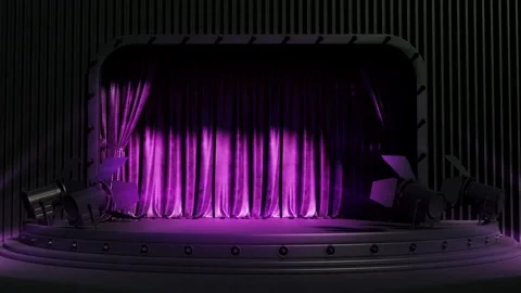 Empty Dark Stage Vídeos de archivo 288871437