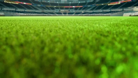 Empty daytime baseball and cricket arena in a sunlight 3d render 4k video Stock Footage 163836194