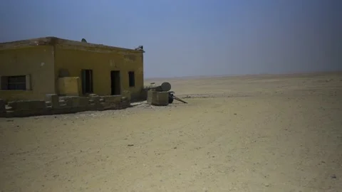 Empty Desert In Saqqara, Egypt Stock Footage 158223236