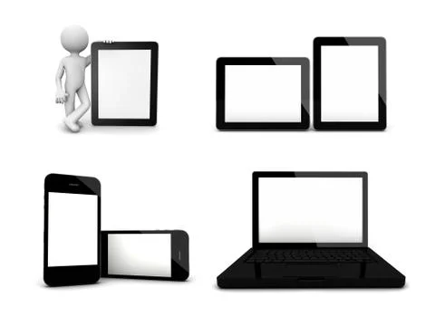 Empty devices Stock Illustration