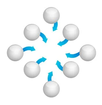 Empty diagram illustration design over a white background 스톡 일러스트