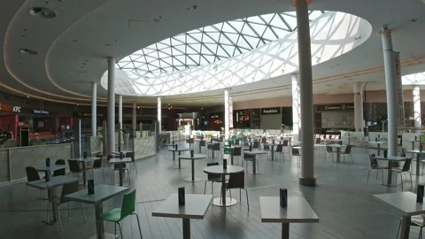 Empty dining area Video stock 153938539