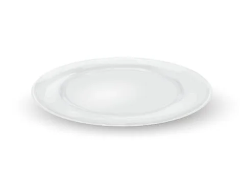 Empty dinner plate Stock Illustration