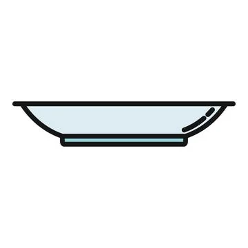 Empty dinner plate representing minimalist kitchen dinnerware Stock-Illustration