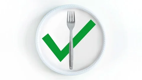 Empty dish animation Stock Footage 86269075