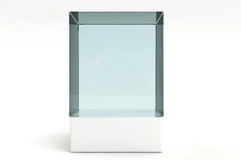 Empty display case Stock Illustration
