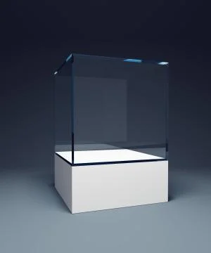 Empty display case Stock Illustration