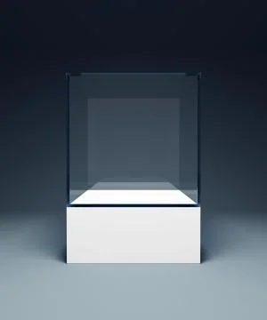 Empty display case Stock Illustration