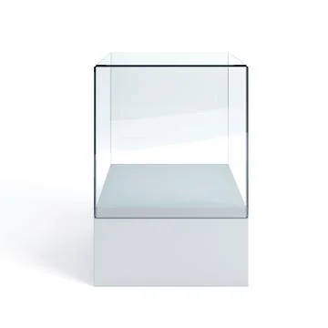 Empty display case Stock Illustration