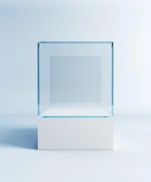 Empty display case Stock Illustration