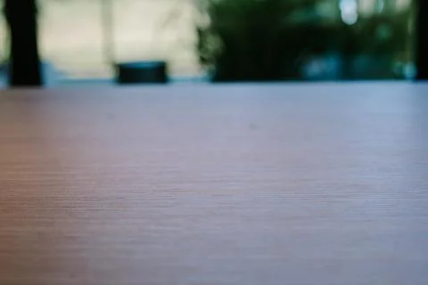 Empty display table with a clean, modern design, ready for showcasing produ.. Stock Photos