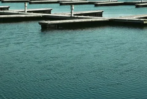 Empty Docks NTSC Stock Footage 10872534