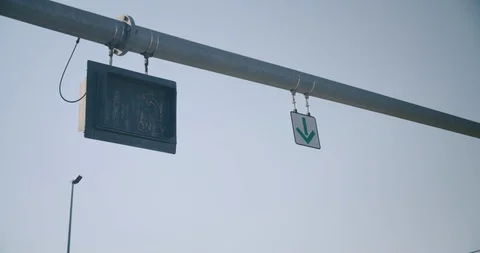 Empty Downtown LA 4th St Bridge 4K 48FPS SLO-MO Stock Footage 129642703