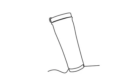 An empty drink bottle Stock Illustration