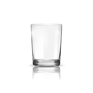 Empty drinking glass. Vector illustration Stock Illustration