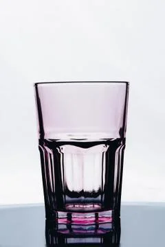 Empty drinking glass on white background. Stock Photos