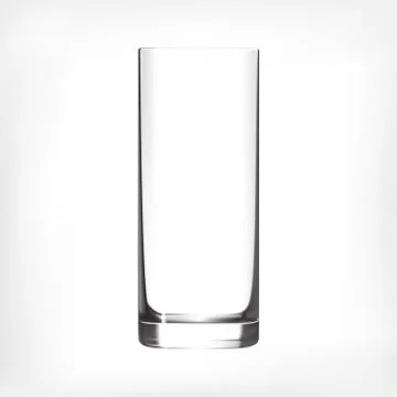 Empty drinking highball glass cup 스톡 일러스트