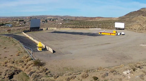 empty drive in movie theater barstow ca stock video pond5 pond5