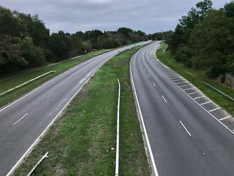 Empty Dual cariageway Stock Photos