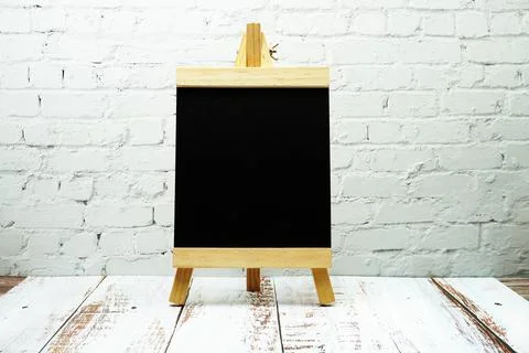 Empty Easel with Space copy background Stock Photos