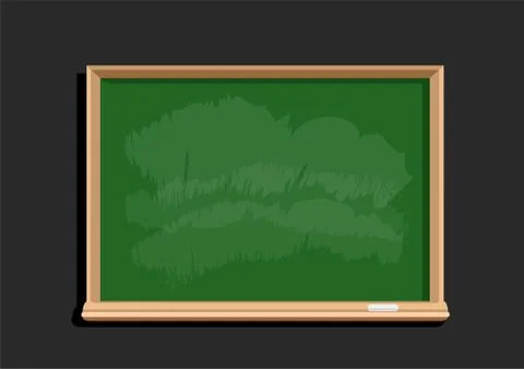 Empty education blackboard flat design 스톡 일러스트