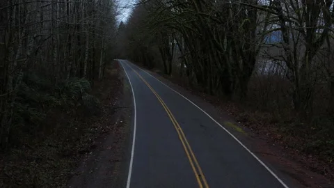 Empty Eerie Road 4k 30fps 库存影片 145037274