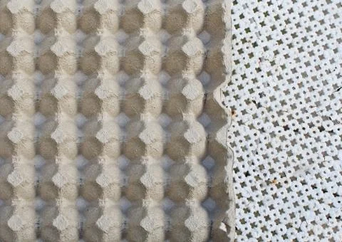 Empty egg box carton Stock-Fotos