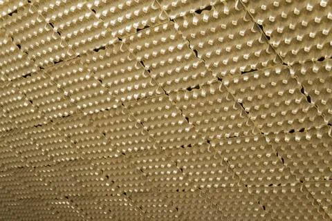 Empty egg box used as music studio acoustic isolation texture Stock Photos