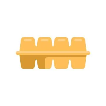 Empty egg carton container showing minimalism concept Stock Illustration