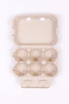 Empty egg carton Stock Photos