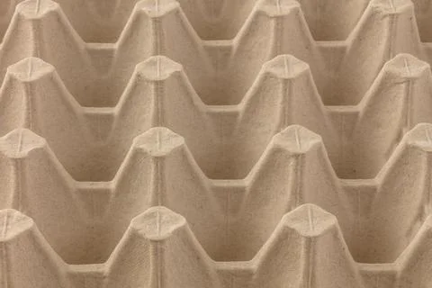 Empty egg tray. Front view from above Stock Photos