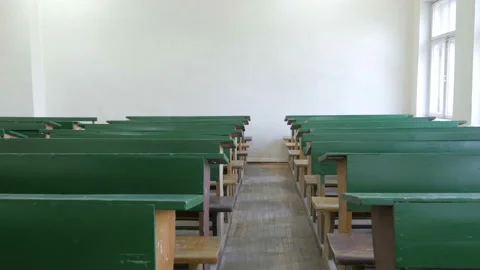 Empty Elementary Classroom Stock Footage 103049087