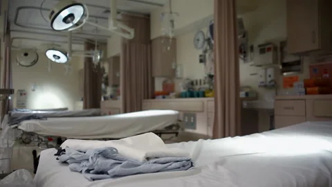 Empty emergency room or operating room, Chicago, Illinois, USA Stock Footage 202904513