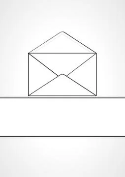Empty envelope 스톡 일러스트