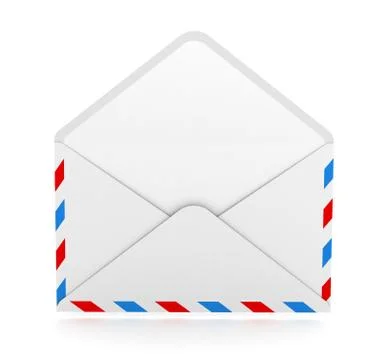 Empty envelope isolated Stock Illustration