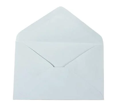 Empty envelope open empty envelope isolated on a white background Copyrigh... Stock Photos