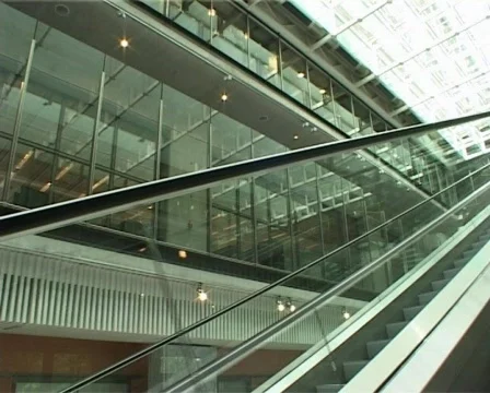 Empty escalator 2 shots Stock Footage 72437