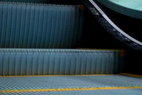 Empty Escalator at an Airport Stock Footage 373362